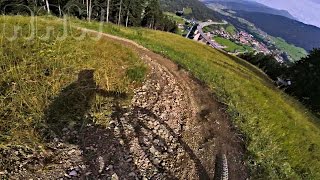 Bikepark Tirol  blue line  gopro full run RAW  Steinach am Brenner  eng sub [upl. by Ahsinahs]