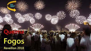 Reveillon 2018 Copacabana queima de fogos em 360º [upl. by Tarr308]