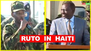 Listen what FEARLESS Kenyan Police Officer told Ruto face to face in Haiti [upl. by Jones]