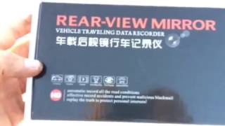 Rear View Mirror Dual Camera Dashcam DVR [upl. by Gnus934]