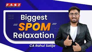 Biggest SPOM Relaxation for Nov24 Students [upl. by Pen42]