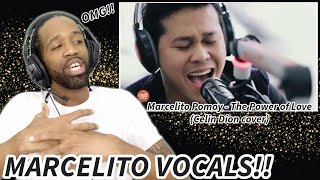 HEARING MARCELITO POMOY  The Power of Love Celine Dion Cover  REACTION [upl. by Esinyt]