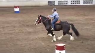 World Clydesdale Show 2018 Barrel Racing Finals [upl. by Hoseia]