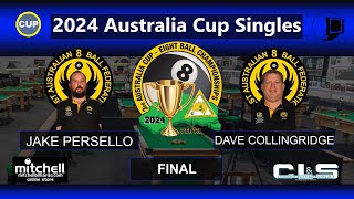 Jake Persello v Dave Collingridge  Final  Singles  2024 Australia Cup [upl. by Mccreary]