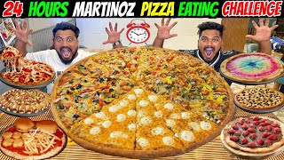 We only ate MARTINOZ PIZZA for 24 HOURS CHALLENGE  24 HOURS PIZZA EATING Challenge Ep643 [upl. by Loeb]