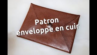 Patron enveloppe en cuir  pointselliercom [upl. by Ahcire479]