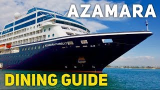 Azamara Complete Dining Guide [upl. by Adnaugal]