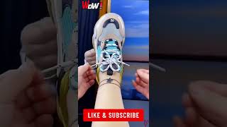 How to tie shoe laces Creative ways to tie shoelaces Shoes lace styles EP513623 shoelaces shorts [upl. by Iahs]