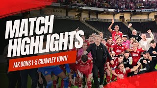 HIGHLIGHTS  MK Dons vs Crawley Town [upl. by Hulton]