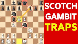 Best Chess Opening for White After 1e4  Scotch Gambit Traps [upl. by Amarillis]