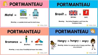 35 Great Examples of Portmanteau You Should Immediately Add to Your Dictionary  Portmanteau Words [upl. by Hulen]