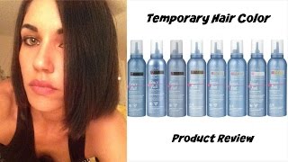 DARK HAIR FOR ONE DAY  WASH OUT COLOR MOUSSE  HAIR FUN [upl. by Howarth647]