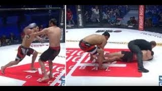 MMA Fighter Attempts To Revive Opponent After Seizure Inducing KO [upl. by Drhacir635]