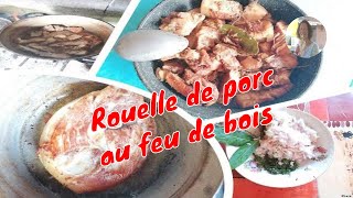 Rouelle de porc au feu de bois  974 [upl. by Nylyahs984]