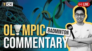 Paris 2024 Olympics Badminton Watch Along amp CommentaryDay 3  AaronWooi Yik vs LiangWang Viktor [upl. by Wheeler]