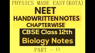 NEET REPEATER NOTES 12TH BIOLOGY PART  II STRATEGIES FOR INHANCEMENT IN FOOD PRODUCTION  2 [upl. by Kinnon]