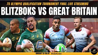 BLITZBOKS VS GREAT BRITAIN 7S LIVE  South Africa vs Great Britain Live Commentary amp Watchalong [upl. by Polad455]