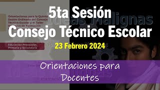 idM 5ta CTE2324 Orientaciones para Docentes [upl. by Berner]