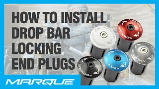 How To Install Road Bike Drop Bar End Plugs  Installation Guide  Marque Cycling [upl. by Anerak]