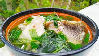 DALAGANG BUKID RECIPE  HOW TO COOK YELLOW TAIL FUSILIER FISH SOUP [upl. by Azaleah]