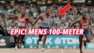 Noah Lyles VS Letsile Tebogo VS Zharnel Hughes 100m Showdown  London Diamond League 2024 [upl. by Esimehc864]