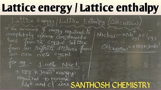 lattice energy in tamil  lattice enthalpy in tamil  ∆H lattice  thermodynamics [upl. by Fern]