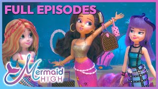 Mermaids First Day of School  Mermaid High FULL EPISODES 1  2  Cartoons for Kids [upl. by Annaek]