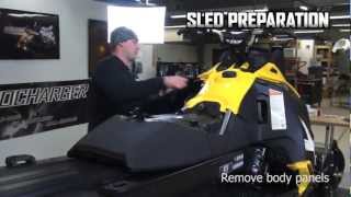 Aerocharger Install  Part 1 SkiDoo ETEC [upl. by Seraphina]