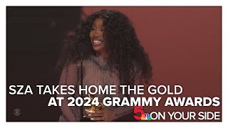 SZA takes home 3 awards at 2024 Grammys [upl. by Mac]