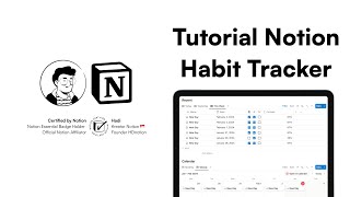 Tutorial buat Habit Tracker Di Notion LINK DI DESKRIPSI [upl. by Aihsenyt]