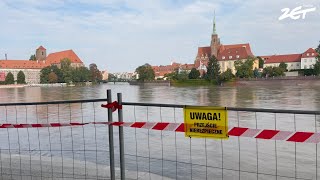 WALKA Z WIELKĄ WODĄ Wrocław czeka na nadejście fali [upl. by Ainad]