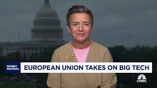 EUs Vestager on Apple Google fines [upl. by Rebekkah]