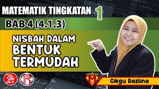 413 Nisbah Bentuk Termudah MATEMATIK TINGKATAN1 AkademiYoutuber kitabantukita [upl. by Boote902]