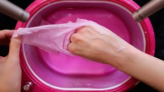 ASMR Paraffin Wax Peeling Tapping and Scratching No Talking [upl. by Lomax]