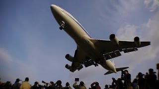 永久保存版 伊丹空港熱き1日の記録 B747ジャンボ1日限りの里帰り Boeing 747 千里川 [upl. by Broder]