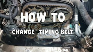 How to replace timing belt 18 16v Opel Vauxhall [upl. by Yancy]