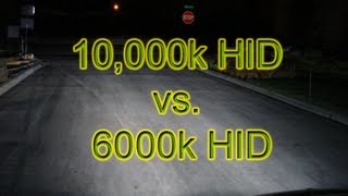 10000k HID vs 6000k HID [upl. by Reyotal55]