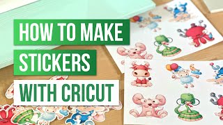 How to Make Stickers with Cricut 😍 – Kiss Cut and Die Cut Stickers on Shipping Label Stickers [upl. by Kumar]