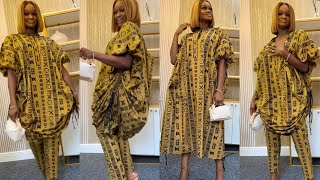 How to make a Transformer Bubu Dress with Side Ruch  Ankara Drawstring Dress [upl. by Gretal]