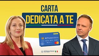 CARTA DEDICATA A TE 2024 da 500 EURO Ricariche In Corso E Distribuzione Nuove Card Dal 9 Settembre [upl. by Shaer]