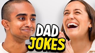 Dad Jokes  Dont laugh Challenge  Sam vs Akila  Raise Your Spirits [upl. by Acinnor92]