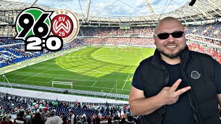 Die Roten wollen den Aufstieg🔥 Hannover 96  Wehen Wiesbaden Stadionvlog [upl. by Aremaj]