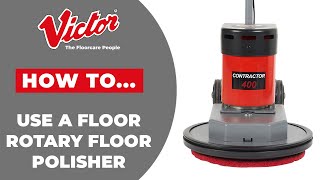 How to use a rotary floor polisher  buffing machine [upl. by Ailegave]