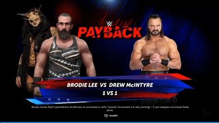 Brodie Lee wAleister Black vs Drew McIntyre  Payback S4 [upl. by Aurora784]