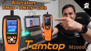 Rilevatore Qualità DellAria  TEMTOP M2000C 2nd  PM25  PM10  CO2 Esportazione Dati e Grafici [upl. by Leumel]