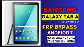 Samsung Galaxy Tab A 2016 Frp bypass  SMP355 Frp bypass [upl. by Ynneb353]