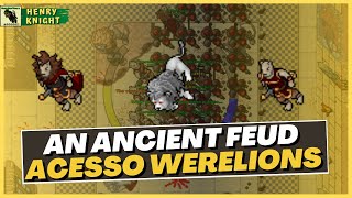 TIBIA QUESTS 1 COMO FAZER A QUEST AN ANCIENT FEUD  ACESSO WERELIONS [upl. by Yelkreb966]