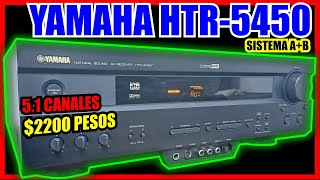 Amplificador Receiver YAMAHA HTR5450 video de funcionamiento para su venta sistema AB [upl. by Berri]