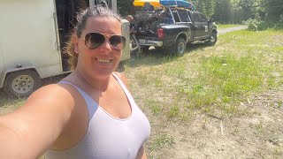 Traveling In A 6x12 Trailer Camper Nakusp Hot Springs in British Columbia Canada Off Grid [upl. by Marchal]