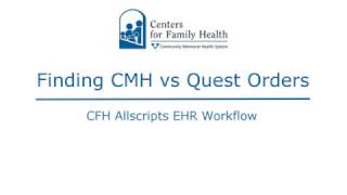 Ordering labs for CMH vs Quest Patients [upl. by Ahsien786]